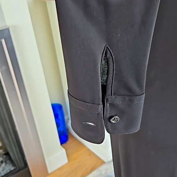 Ralph Lauren button front dress. Black. Medium. 60 in tie Belt included SALE - Picture 5 of 9